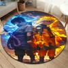 Naruto Runder Teppich Teppich Für Wohnzimmer Schlafzimmer Sofa Spielzimmer Dekor Rutschfeste Fußmatte