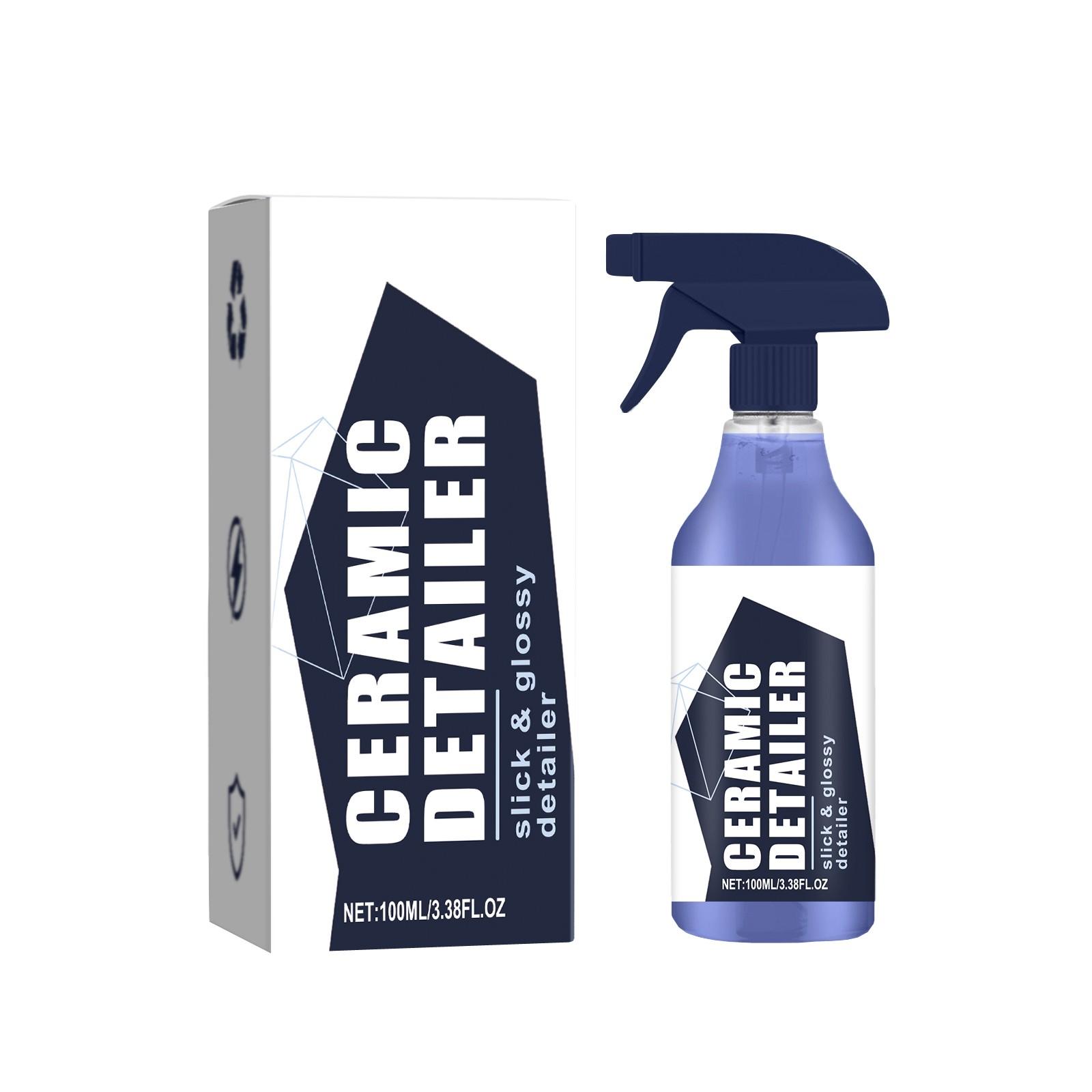 

Керамическое покрытие для автомобиля, спрей для очистки пятен от воды, грязи, восстановления, придания блеска, дезактивации, полировки и обслуживания 100 мл One Size белый