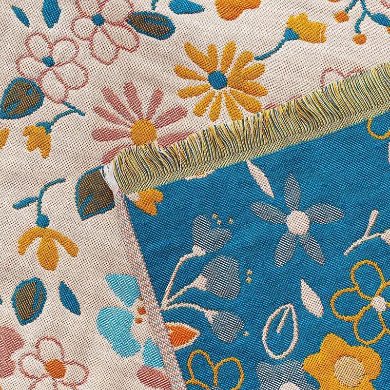 Prosop de baie cu ciucuri cu flori 80x160cm - Prosop 100% bumbac tip pânză moale absorbant cu uscare rapidă prosop de baie mare prosop floral față-verso pentru femei