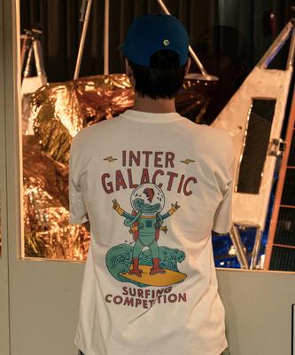 BIGWAVE COLLECTIVE Intergalactic Short Sleeve T-Shirt (Off-White)