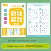 Kids Sudoku Puzzle Book Kindergarten Classroom Learning Toys Focus Training Puzzle Activity Workbook For Preschoolers Ages 6-9
