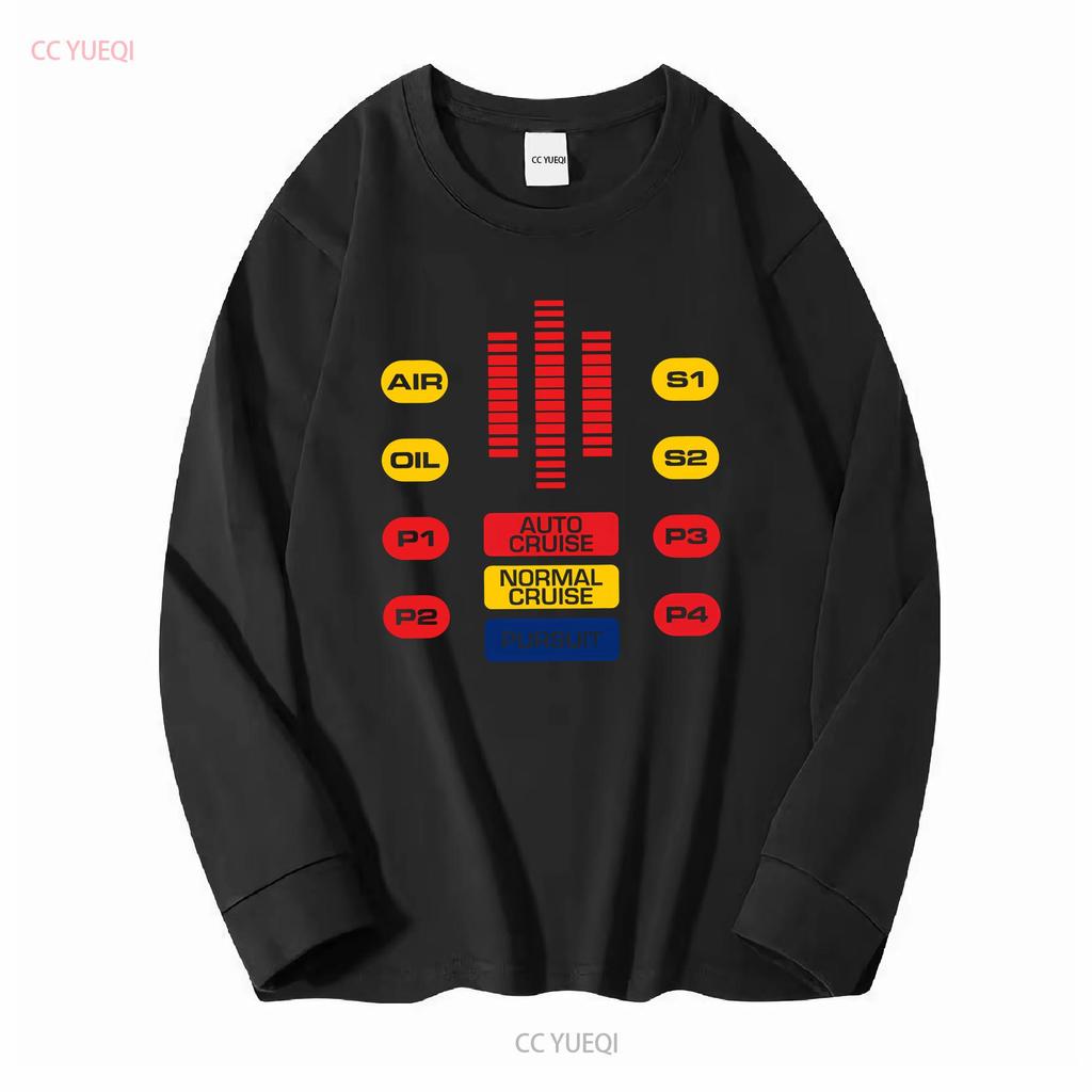 Kitt Cockpit Michael Knight Hasselhoff Fahrer LED 80er Kult Trans Am T-Shirt Vintage Gewaschenes Oberteil für den Alltag Lässig