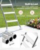 Above Ground Pool Ladder, Stainless Steel A-Frame Swimming Pool Stairs for 125 cm High Wall, 150 kg Capacity Heavy Duty Entry/Exit Steps with Secure