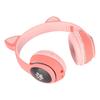 Cat Ear Gaming Headset Bluetooth Support Small Memory Card LINEIN Mode Gaming Headphone with LED Mic