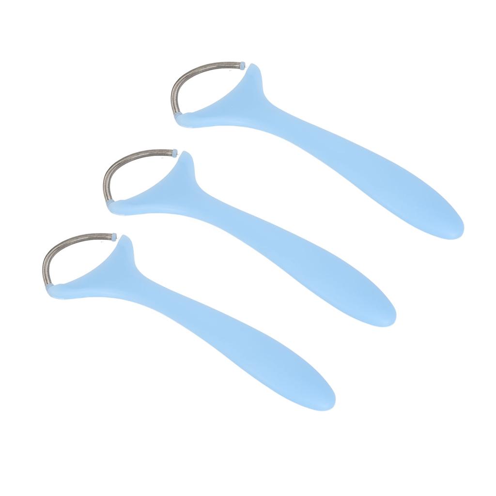 3pcs Spring Facial Hair Remover for Women Long Handle Stainless Steel Gentle Spring Facial Threading Epilator Coil