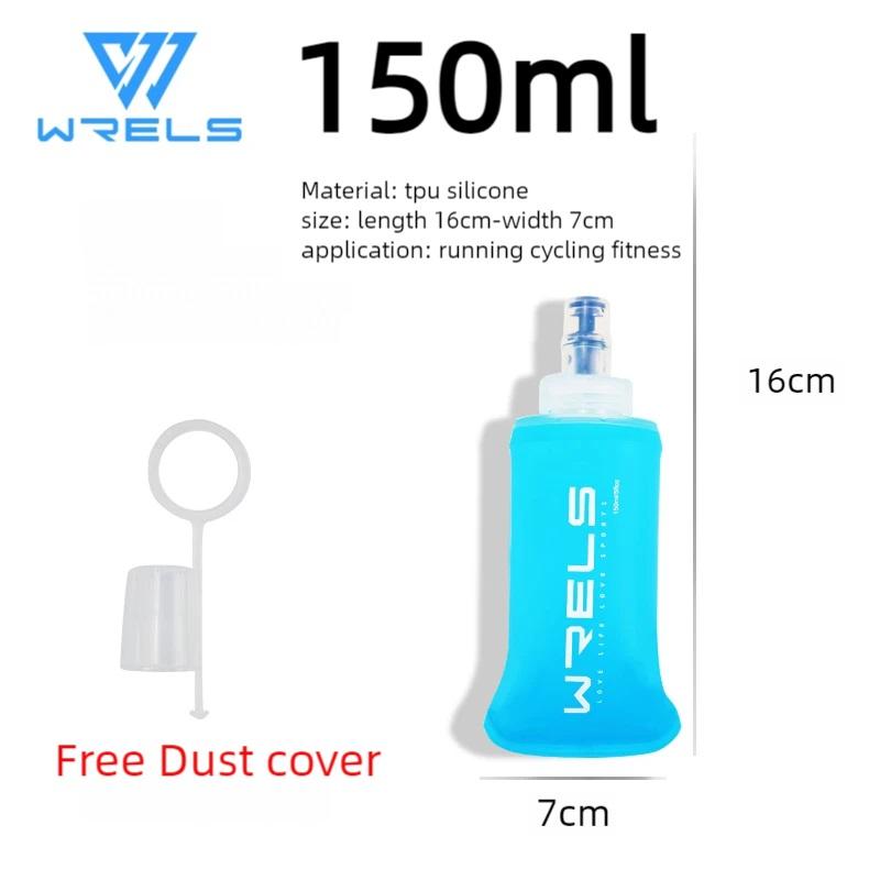Fahrrad Sport Wasserflasche Auslaufsicher Langlebig Weiche Flasche Hoher Durchfluss BPA Frei Tragbar TPU Faltbarer Wasserbecher Outdoor Laufen