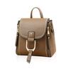 NICOLE DORIS Mini Stylish and Backpack with Studs On the PU Perfect for Commuting To Work or Camel & Women's Backpack, Small, 2-Way, Cute,