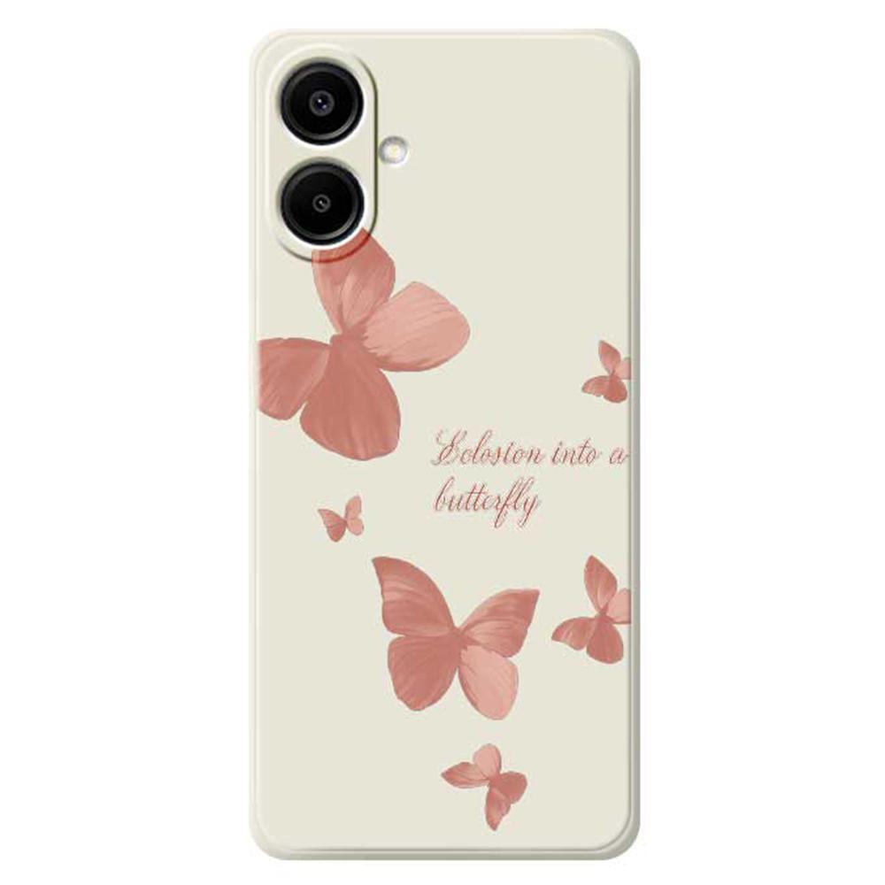 For Samsung Galaxy A07 4G Case Many Butterflies Pattern Printing Straight Edge TPU Phone Back Cover