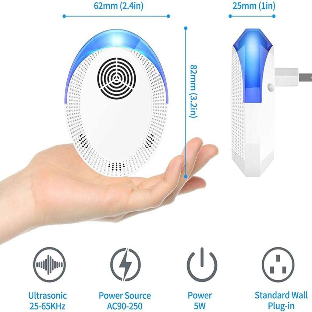 Smart Ultrasonic Pest Repeller: Mosquito, Insect, Rat & Cockroach Killer Lamp for Home