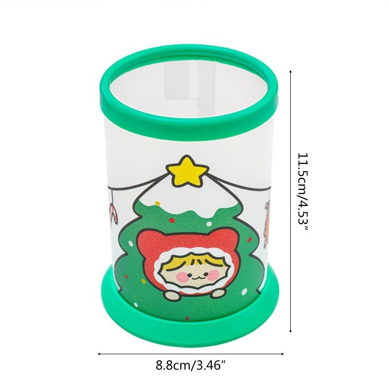Christmas Pen Cup Paint Brush Holder Makeup Brush Organizer Holder Christmas Party Favors for Kids Boys Girls Students