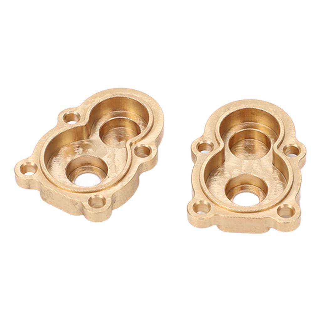 2Pcs RC Car Front Rear Axle Gear Cover Brass Accessory for FMS FCX 24 1/24 Climbing Crawler