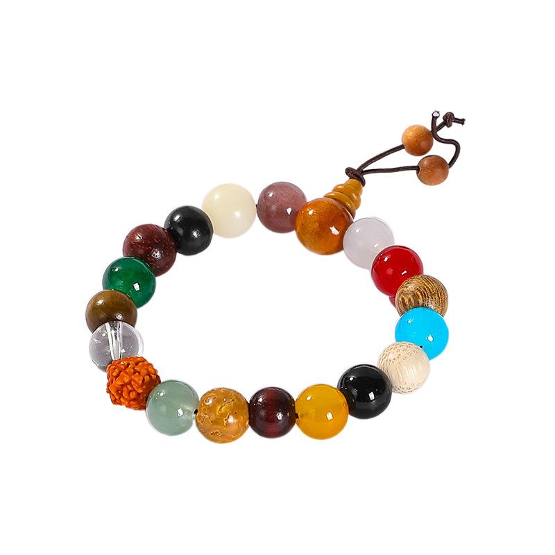 Lingyin Fourth Generation Eighteen Seed Bracelet Chicken Calling Eighteen More Treasures 18 Seed Bracelet Bodhi Bracelet Men's and Bead Bracelet