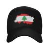 Lebanon Flag Sun Baseball Cap Summer UnisexTeens Print Trucker Hat Breathable Vintage Hiking Fishing Baseball Caps