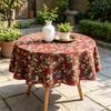 Kitchen Dining Household Furniture Washable Fabric Easy Care Round Cotton Table Cloth