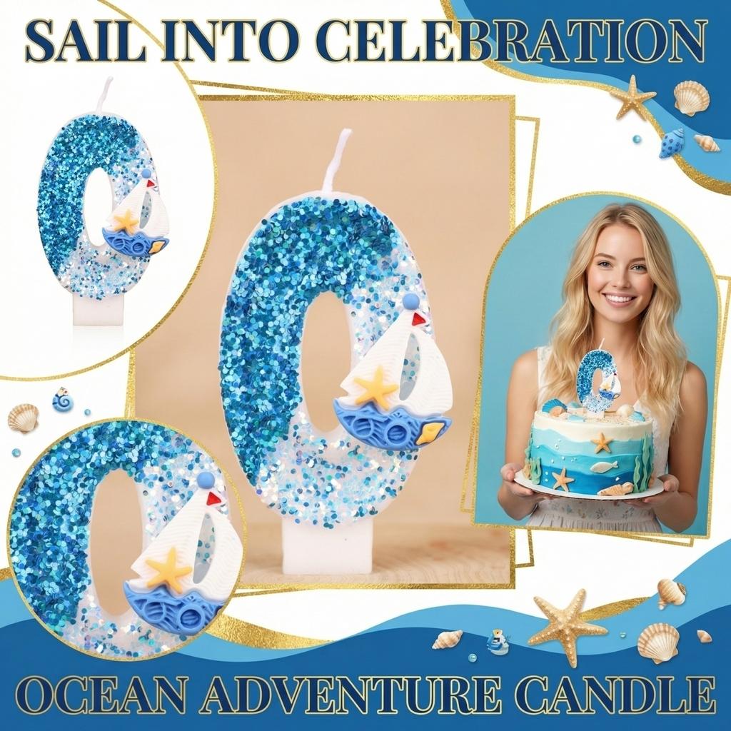 Fashion Cartoon Creative Birthday Candles Party Digital Candles