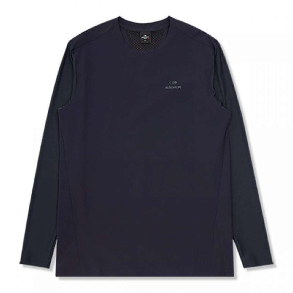 

[eider] Men S Kaiden Ice Long Sleeve Round T ShirT Dmp22202n4 Navy/M