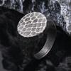 Cuervo, Anillo de Acero de Titanio, Anillo Dominante para Hombre de Negocios, Anillo Geométrico Sólido Simple