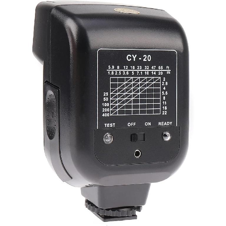 FocusFoto YINYAN CY-20 Universal Hot Shoe On-Camera Flash Speedlite Electronic Speedlight with Sync Port for Nikon Canon Panasonic Olympus Pentax