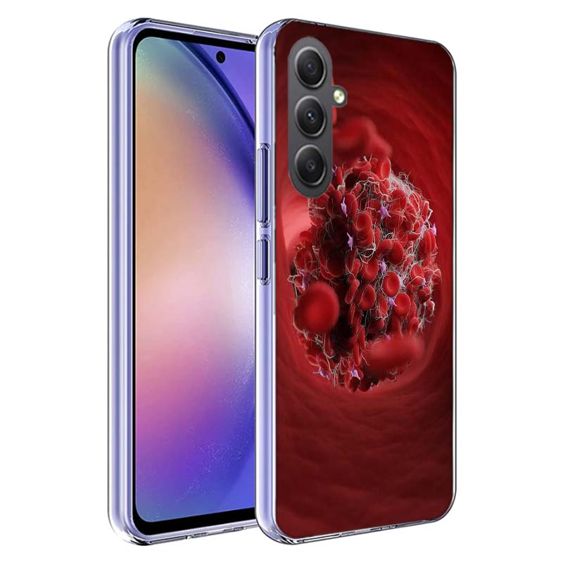 Blood Platelets Under Microscope Phone Case for Samsung A17 A37 A57 A07 A16 A26 A36 A56 A06 A02S A12 A22 A32 A52S A04S A14 A24 A Samsung A02S