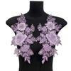 Sewing On Iron On Flower Patches with Sequins Embroidery for Easy Crafting Projects Polyester