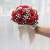 1 pearl lace eternal rose flower photography prop for weddings multi-purpose artificial rose bouquet ribbon
