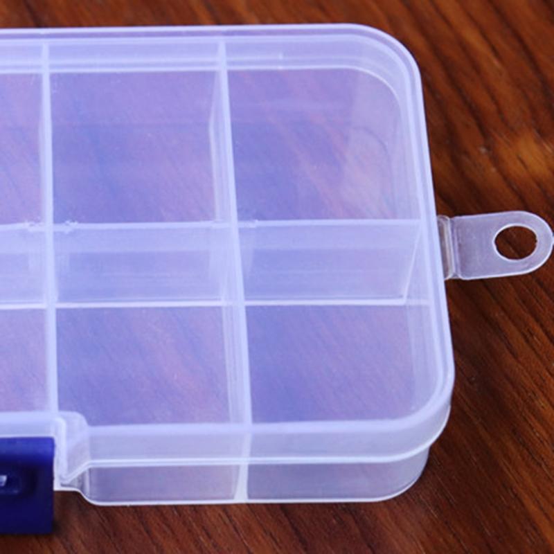 10 Grid Storage Box Plastic Single Compartment Size Adjustable Jewelry Organizer Container for Case Organizer Boxes Tool