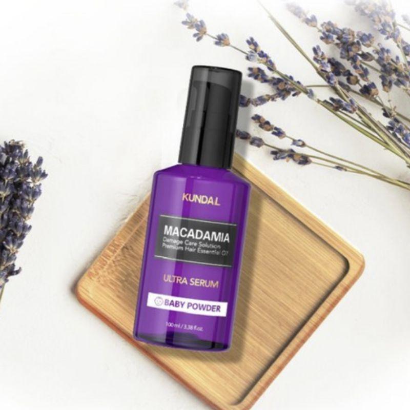 KUNDAL Ultra Serum Hair Essence Baby Powder 100ml X 2 – Nourishing Leave-In Serum for Dry & Damaged Hair