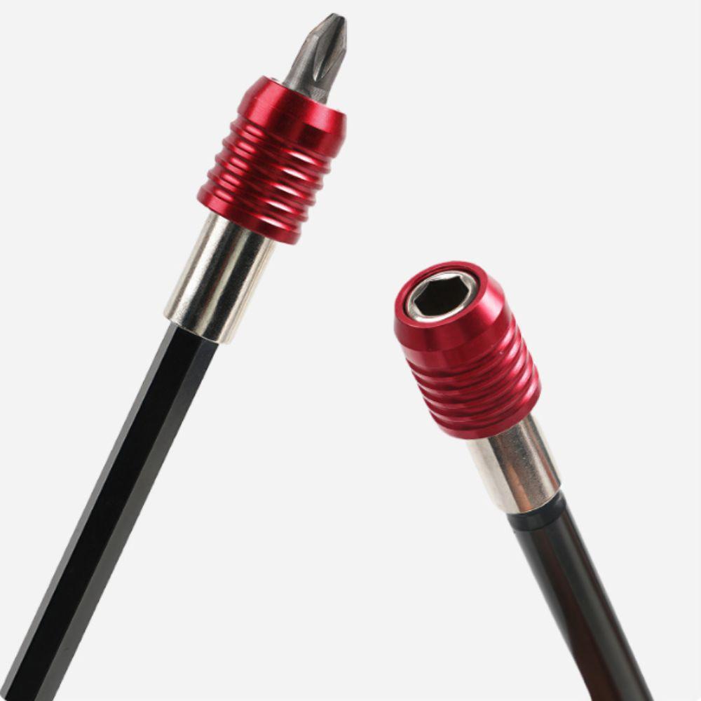 100mm Rod Self-locking Extension Rod Red Handle Hexagonal Handle Screwdriver Set  Professional Use