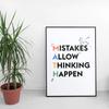 Math Poster Art Print Maths Educational Posters Print Fun Mathematics Wall Art Canvas Painting Classroom Decor Teachers Gift