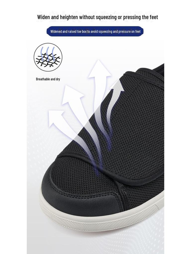 Senior Walking Shoes: Non-Slip, Wide-Fit, Lightweight, Casual, Large Sizes, Swelling-Resistant