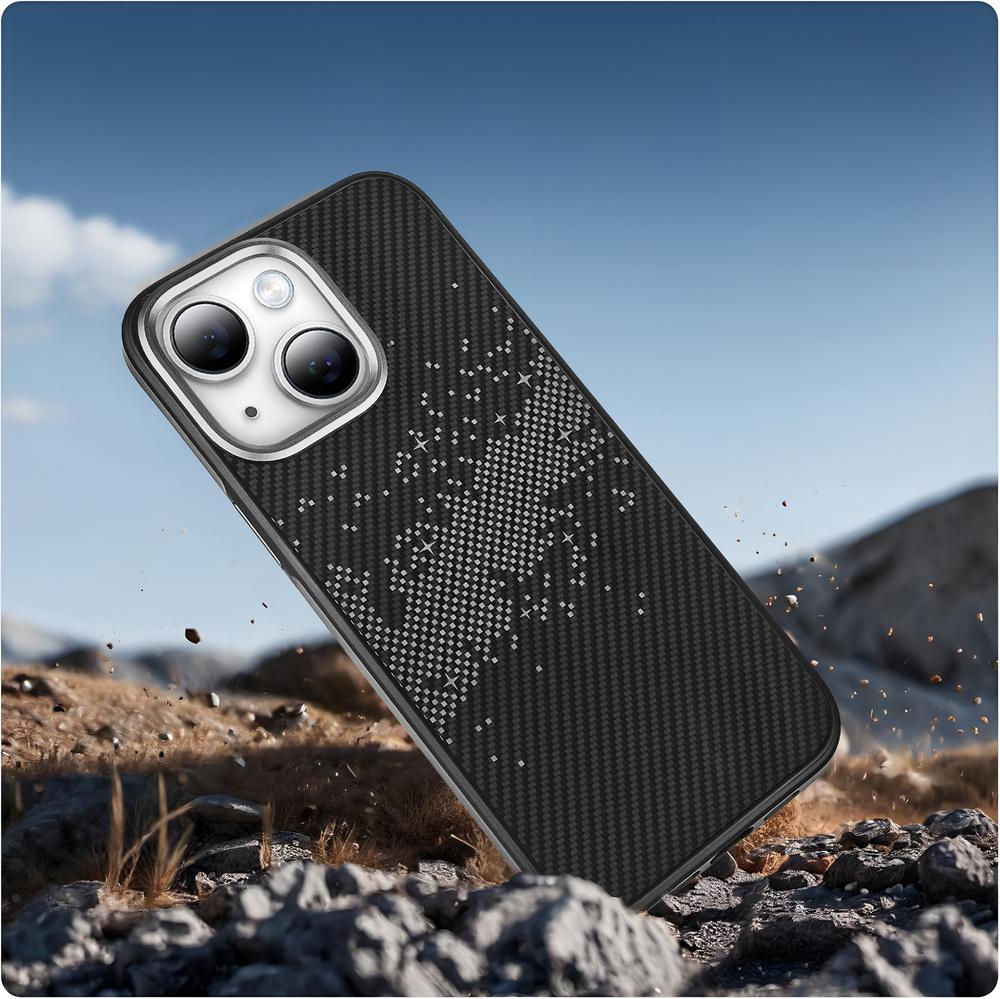 iPhone 15 Case, Milky Way, Gray