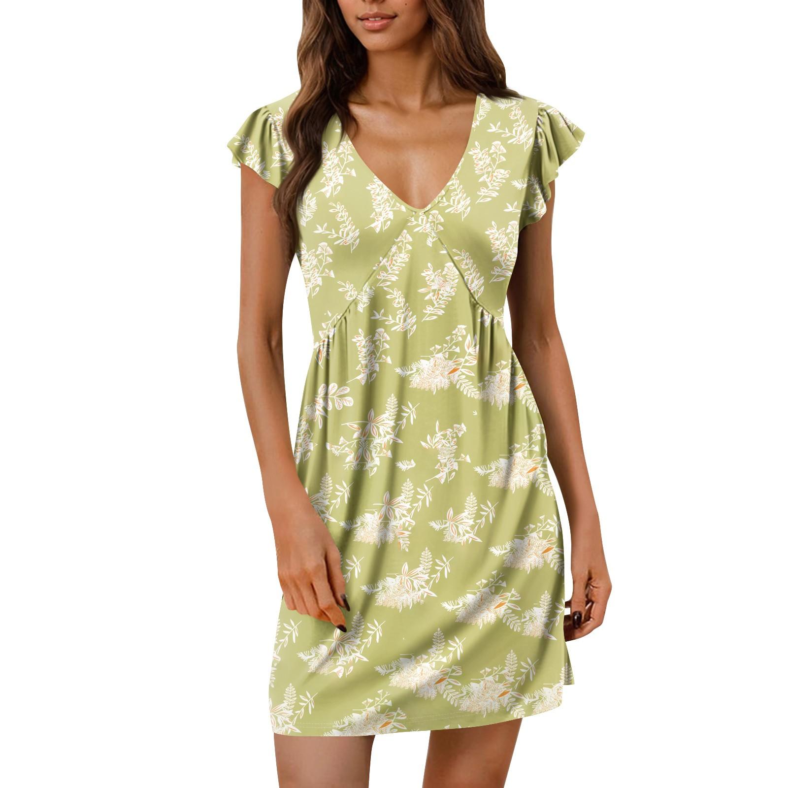 

Женское летнее платье, свободное платье-сарафан без рукавов с V-образным вырезом и карманами XXL