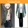 Komaeda Nagito Costum Cosplay de Înaltă Calitate Palton Jachetă Tricou Pantaloni Set Perucă