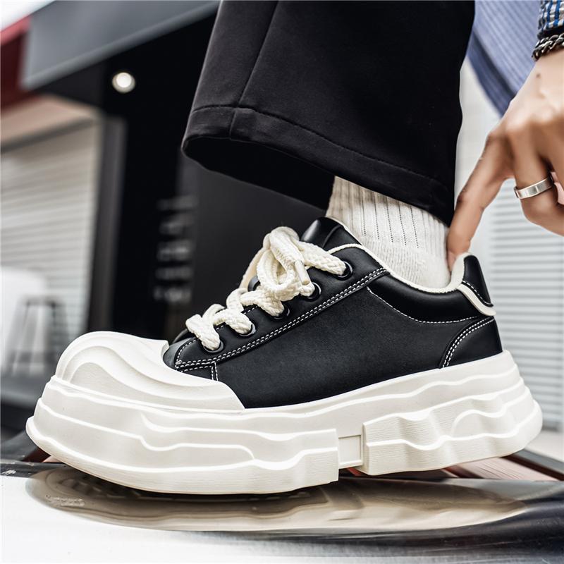 Trendige Schuhe Großer Kopf Schuhe Design Dicke Sohlenplatte Schuhe Hässlich Süß Brot Schuhe Herren Freizeitschuhe