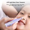LED Light Ear Pick USB Rechargeable Ear Wax Removal Nose Clean Clip Baby Adults Ear Nose Clean Tweezers Remover Set