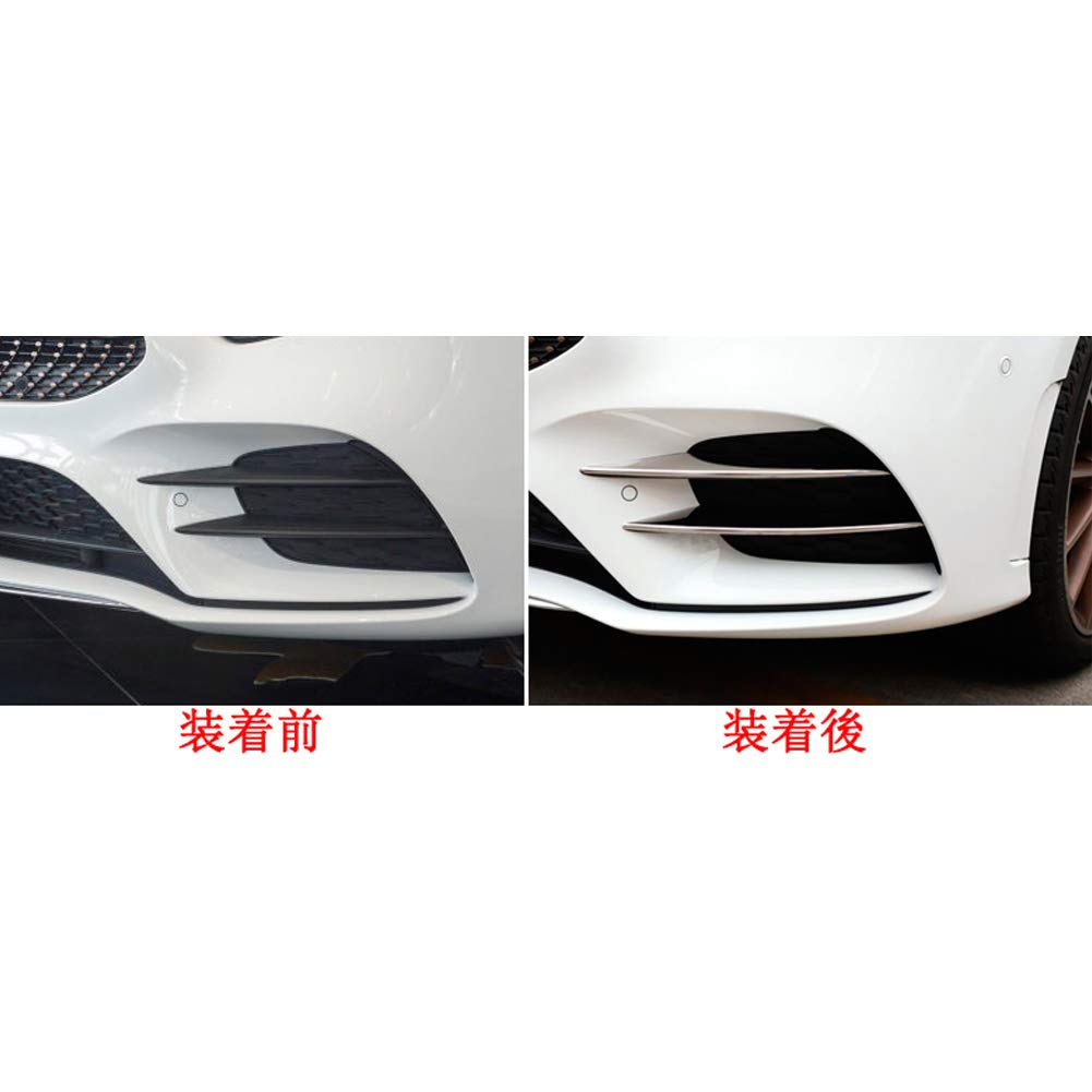 RUIQ Front Grille and Fog Lamp Garnish Bezel Covers for the New Chrome-Plated Mercedes-Benz A-Class (4th Generation, W177)