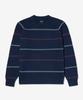 Noa (U) Striped Shaker Sweater Navy Stripe
