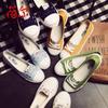 Belles neue atmungsaktive Sommer-Segeltuchschuhe mit niedrigem Schaft für Damen, Freizeit, Studenten, flache Sohle, einzelne Schuhe