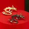 Handcrafted Brass Dragon Figurine 1Pcs Chinese Zodiac Retro Mini Mythical Beast Statue Home Desk Decor Collection