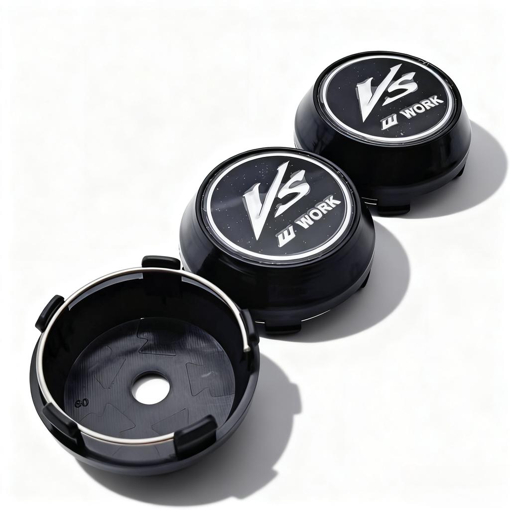 4pcs JDM VS W Work Logo Emblem Car Wheel Center Caps High Cap 60MM Clips 56MM Wheels Hub Caps Rim Hubcaps Cover Car Accessories