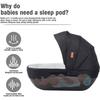 3-in-1 Baby Stroller with Bassinet, Foldable, All-terrain Wheels, Travel System, Accessories and Rain Cover Included