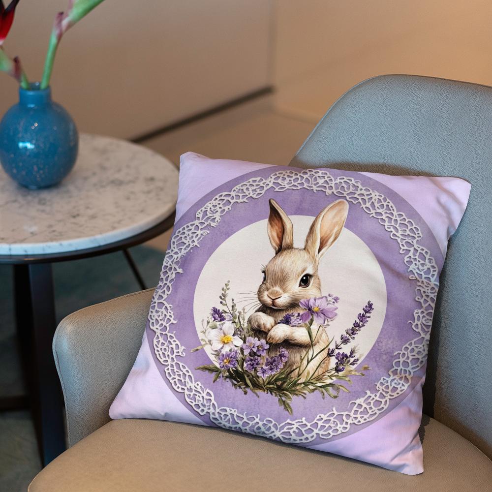 Easter Cushion Cover 2-in-1 Reversible Plush Pillow Cover | Car/Sofa/Bed | Perfect Gift