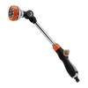 Heavy-Duty Metal Watering Wand with 180-Degree Swivel Ratcheting Head 8 Spray Patterns Hose Nozzle Sprayer Garden Supplies KAESI hwyC