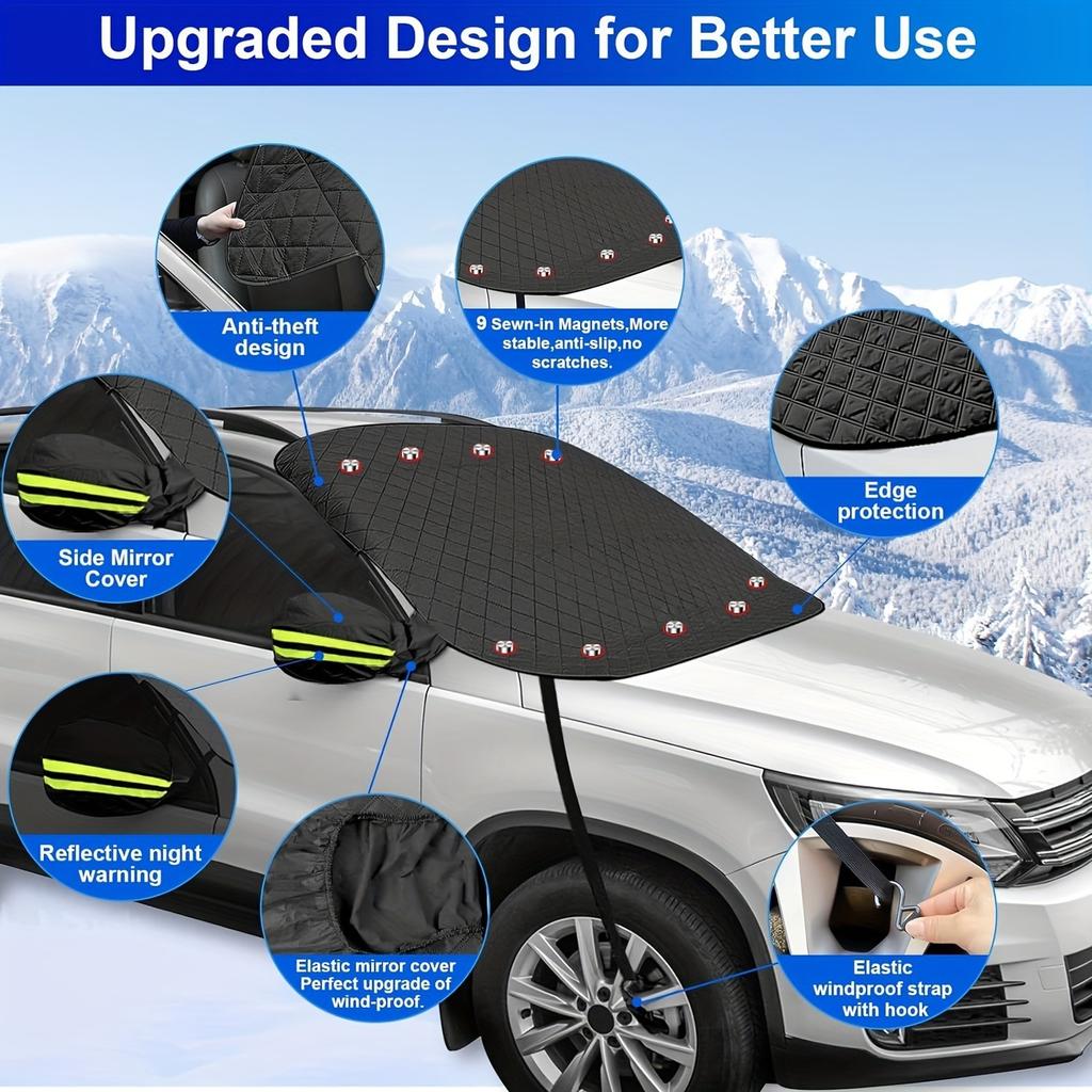 Windshield Snow Cover 142in Half Car Protector