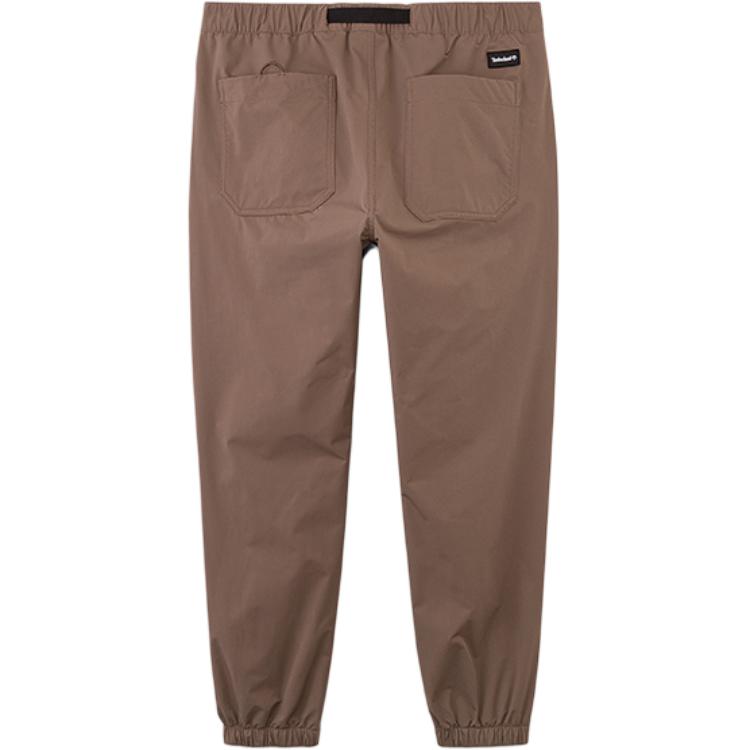 Timberland Outdoor Lightweight Versatile Waterproof Windproof Solid Color Elastic Waist Mid-Rise Cuffed Casual Pants Men pants Chocolate A6Y7P-BK0