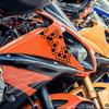 Honeycomb Gear Motorcycle Stickers for Moto Fairing Fuel Tank Waterproof Racing Helmet Vinyl Decals Motorcycle Accessories