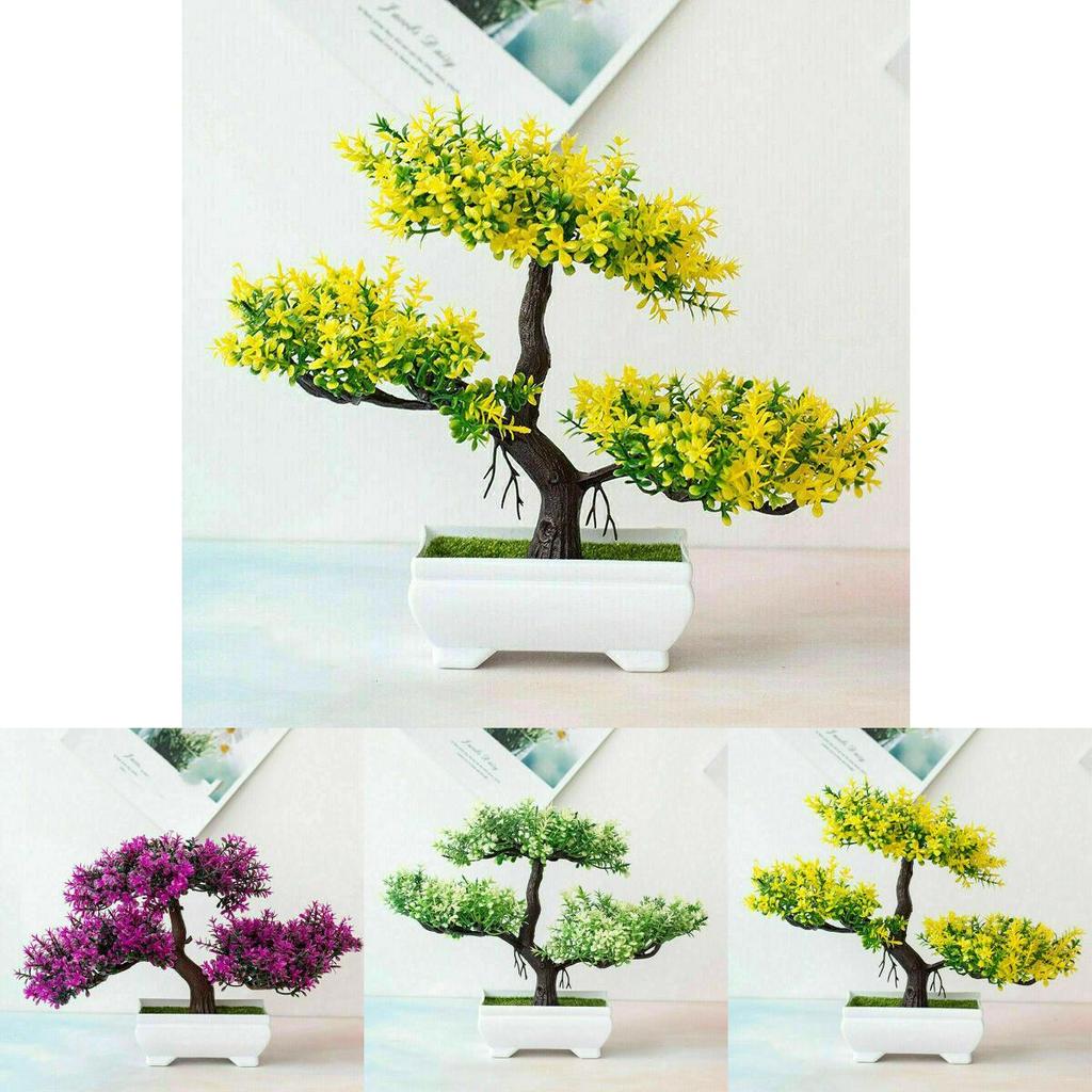 Fantastisk Bonsai Simulering Konstgjord Tall i Kruka för Hem- och Kontorsinredning