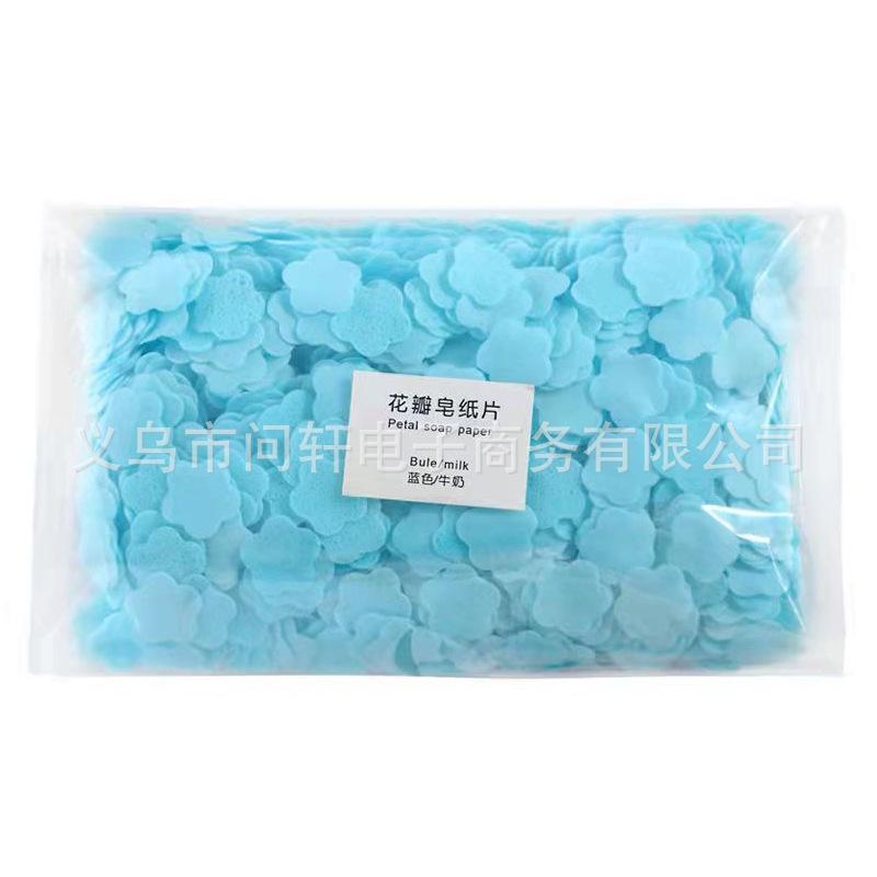 1000 pezzi di carta saponi per la pulizia cartine di sapone per lavaggio a mano portatili fetta profumata lavaggio a mano bagno da viaggio sapone schiumogeno profumato