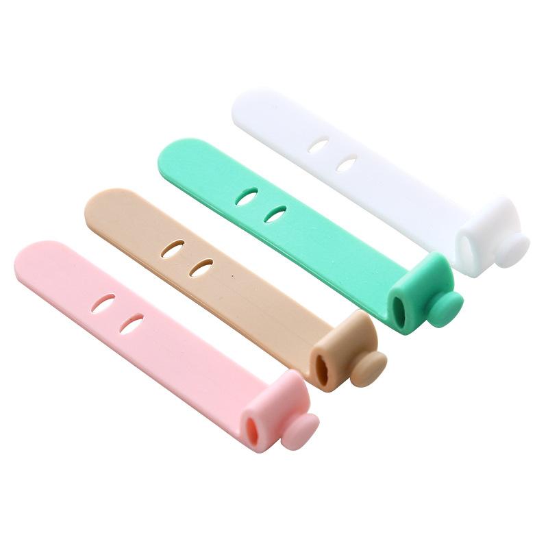 

4 шт. реквизит для отделки домашнего офиса, силиконовый ремень для кабелей, кабель для передачи данных, кабель для наушников, кабель для зарядки, органайзер для кабелей 4 pcs