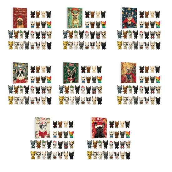 Christmas Dog Advent Calendar 24 Days Acrylic Ornament for Tree Decor Festive Countdown Surprise